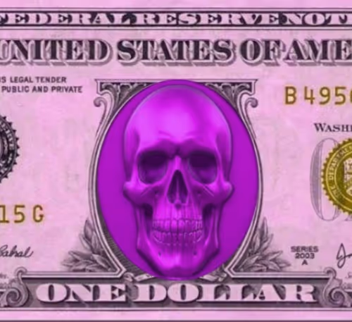 dollar skull