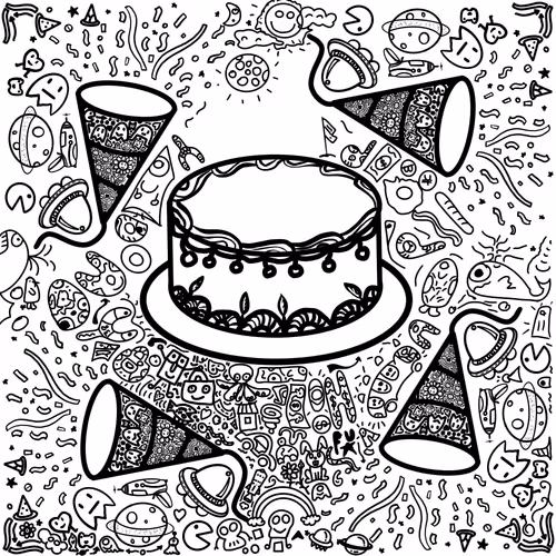 doodle art HAPPY DAY