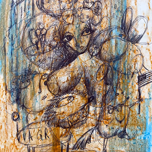 Doodles on paper - old