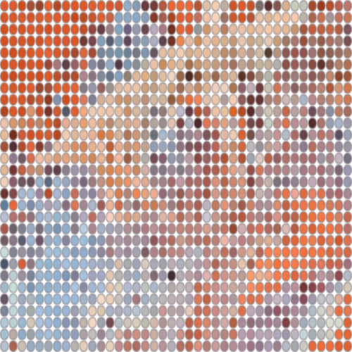 Dot color paintings