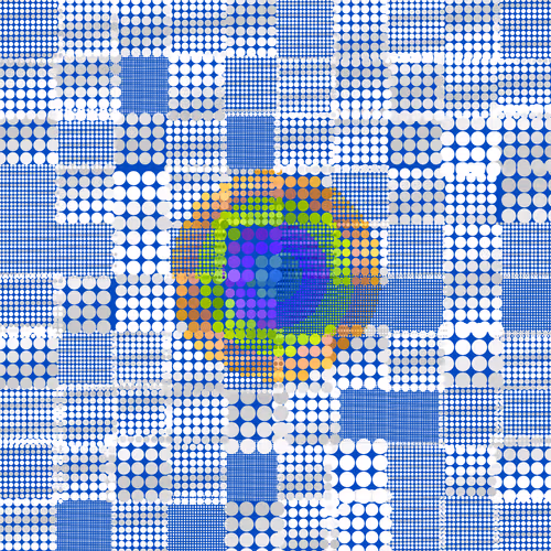 Dot Matrix Gradient Study by Jake Rockland
