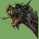 Dragon Head Pixel Art