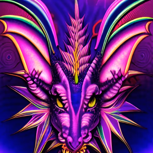 Dragons in Purple