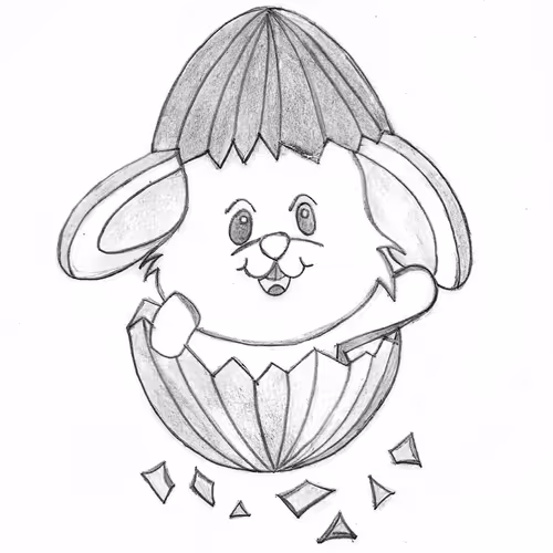 Easter Eggs pencil art
