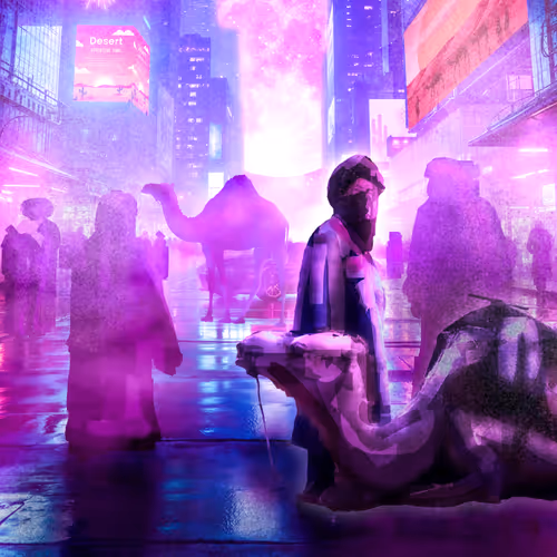 Echoes of the Desert in a Neon Future