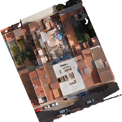 Edificios a vista de drone