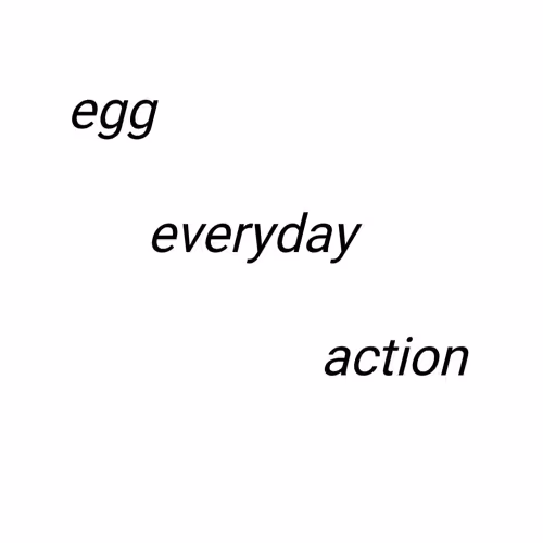 egg everyday action