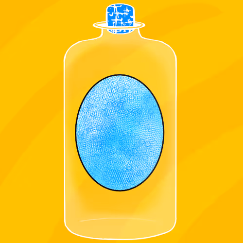 Eggs in a bottle