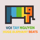 Electronic dance from huge elephant beats