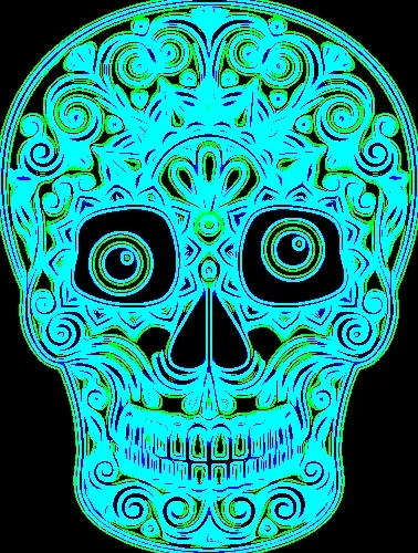Electro shock skull