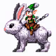 Elves riding rabbits