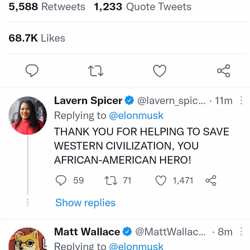 Elon musk first tweet as largest shareholder of twitter