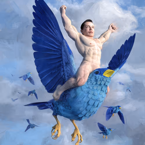 Elon Musk Twitter Bird - old V2