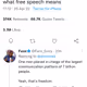 Elon musk on freedom of speech tweet. - old