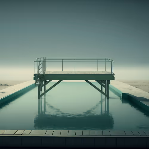 Empty swimming pools