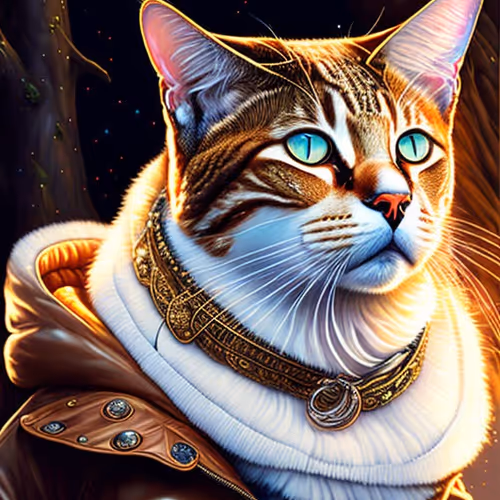 Enigmatic and mysterious cats