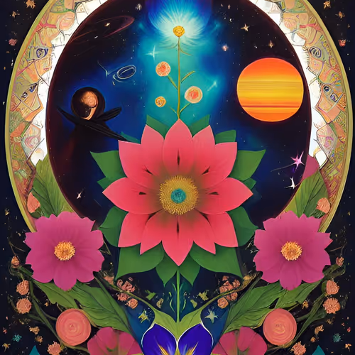 Eternal Cosmic Flower
