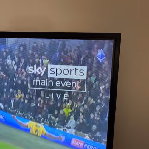 Ethereum logo on SkySports