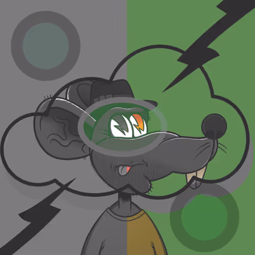 'Faded & Jaded' Sewer Rat 8463