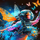 Fairies of the future.  Created with AI - old