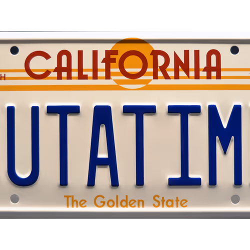 Famous Movie Licence Plates