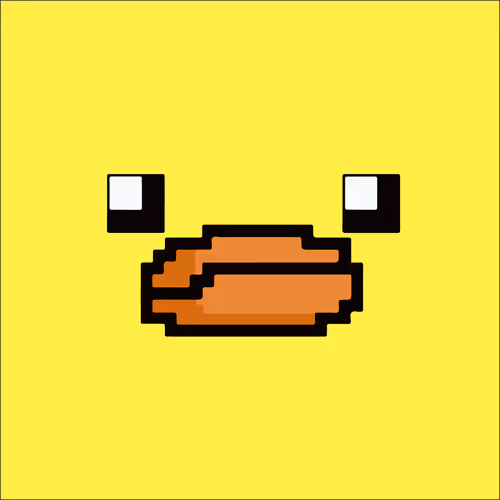 Famous people but pixel ducks