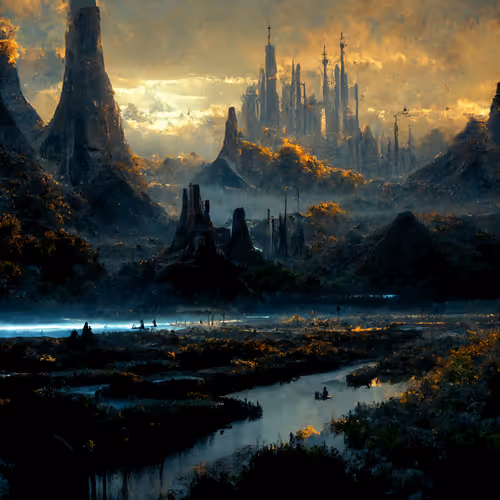 Fantasy Planets and Alien Cities