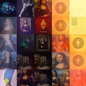 ETHERULISA MOSAIC #1 NFT ART Created BY Feko - old