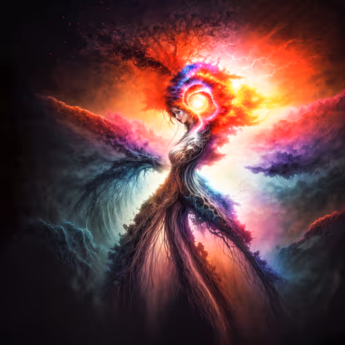 Female Fractal Diffusion