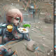 Female Humanoid Having Lunch