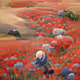 Field of Red Poppies