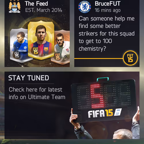 FIFA game components from FUT 15