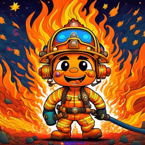Firefighter cartoon
