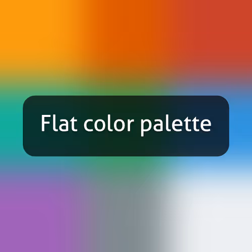 Flat color palette