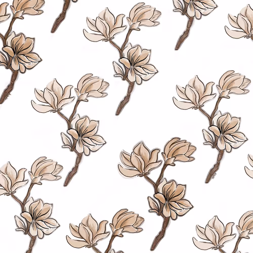 Floral Beige