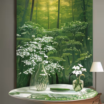 Floral Eternity in Glass