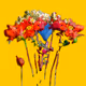 Flowers in portrait