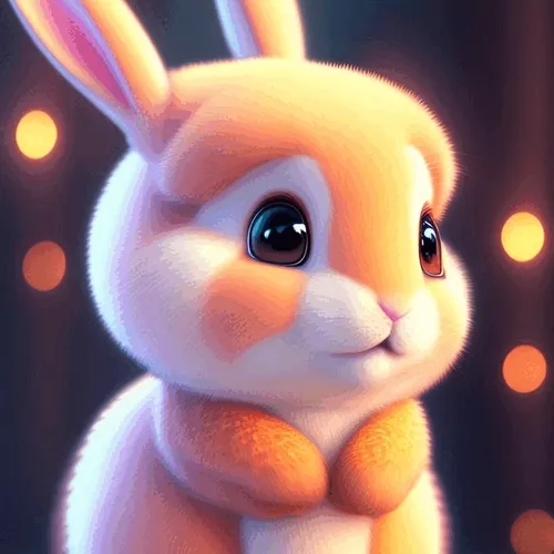 Fluffy cute Rabbit's