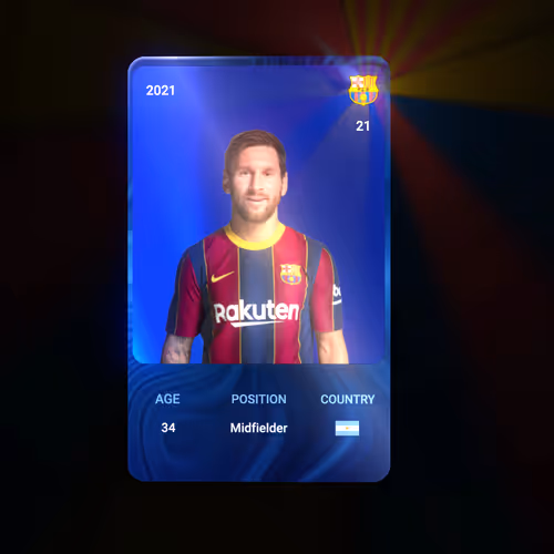 Football 3D Cards - old