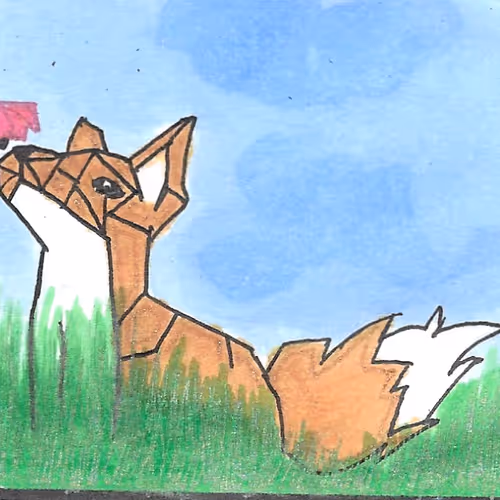 Fox in the grass