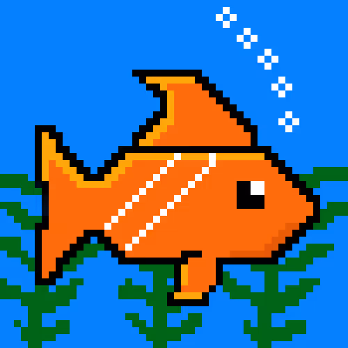 Freddy Fish Pixel Art NFT
