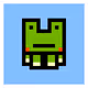 green pixel frog - old - old