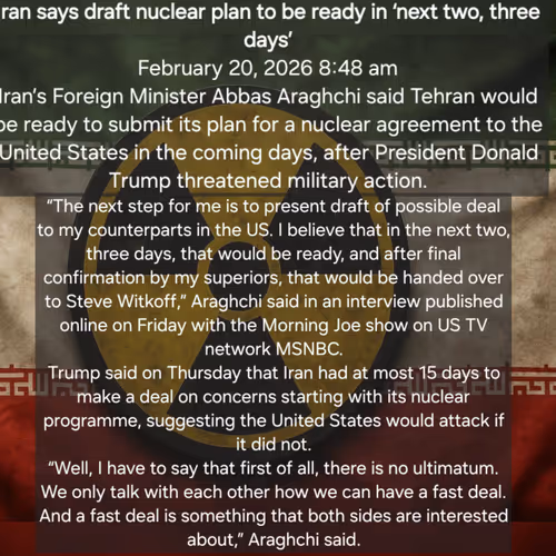 From no Uranium stockpiling to Trumps War