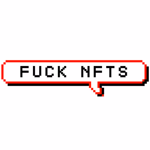 FUCK NFT SPEECH BUBBLES - old