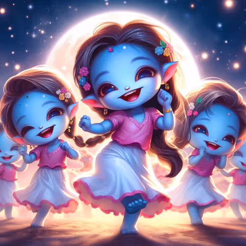 Fun dancing and neon disco