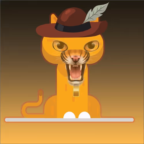 Funny Beautiful Cat 2D Character NFT