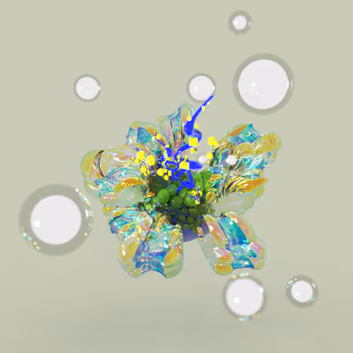 Futuristic Crystal Flower
