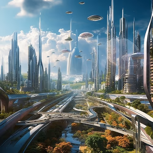 Futuristic City Images
