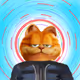 Garfield as a man