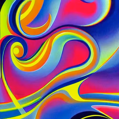 Geometric Abstract Color Art
